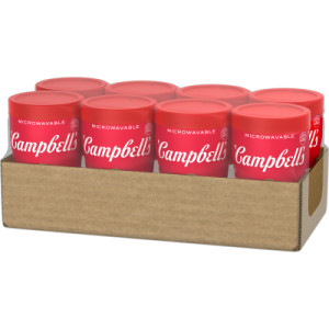 Closecaseimage for Campbell’s® Sipping Soup, Chicken Soup & Star Shaped Pasta, 10.75 Oz Microwavable Cup (Case of 8)