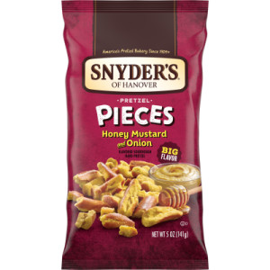 Snyder’s of Hanover Pretzel Pieces, Honey Mustard and Onion, 5 oz