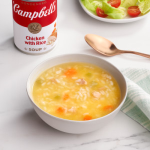 Styledimage for Campbell’s® Condensed Chicken and Rice Soup, 10.5 oz Can (12 Pack)