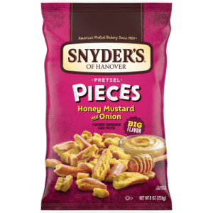 Snyder’s of Hanover Pretzel Pieces, Honey Mustard and Onion, 8 oz