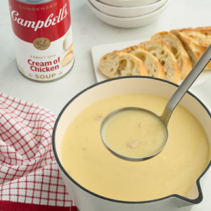 Styledimage for Campbell’s® Condensed Cream of Chicken Soup, 22.6 oz Family Size Can (12 Pack)