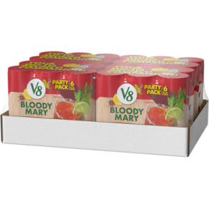 Closecaseimage for V8® Bloody Mary Mix, 8 fl oz Can (4 Cases of 6 Cans)