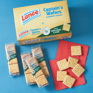 Styledimage for Lance® Sandwich Crackers, Captain’s Wafers® Cream Cheese and Chives, Individual Pack