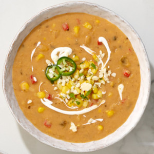 Campbell’s® Reserve Frozen Ready to Cook Mexican Street Corn Soup, 4 Pound Pouches, 4-Pack