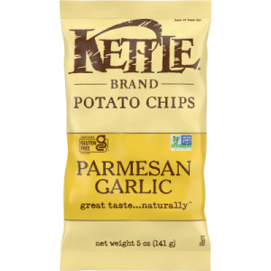 Kettle Brand Potato Chips, Parmesan Garlic Kettle Chips, 5 Oz