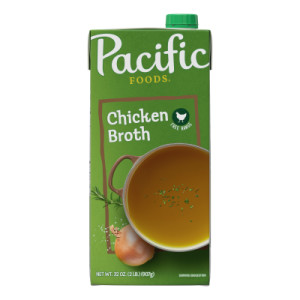 Pacific Foods® Free Range Chicken Broth, 32 oz Carton (Case of 12)