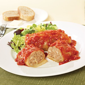 Campbell’s Frozen Entrées Traditional Stuffed Cabbage Rolls, 5.5 Pound Trays, 4-Pack