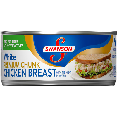 White Premium Chunk Chicken Breast with Rib Meat in Water