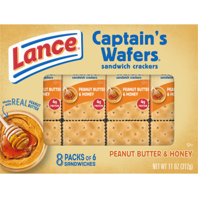 Captain’s Wafers Peanut Butter and Honey Sandwich Crackers