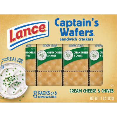 Captain’s Wafers Cream Cheese and Chives Sandwich Crackers