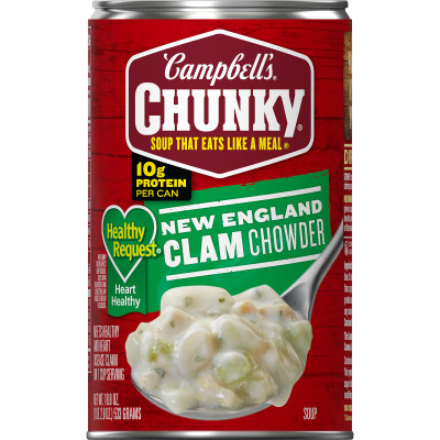 Campbell’s® Chunky® Healthy Request® New England Clam Chowder Soup, 18.8 oz Can