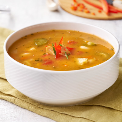 Campbell’s® Signature Frozen Condensed Healthy Request Tuscan-Style White Bean with Chicken Soup