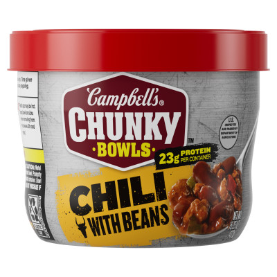 Campbell’s® ChunkyTM Chili with Beans, 15.25 oz Microwavable Bowl