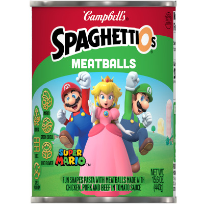 Super Mario Bros Canned Pasta with Meatballs