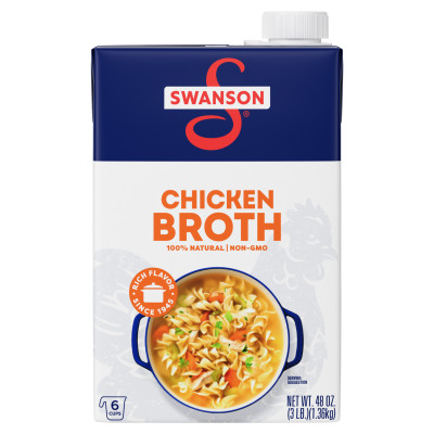 Swanson® 100% Natural Chicken Broth, 48 oz Carton