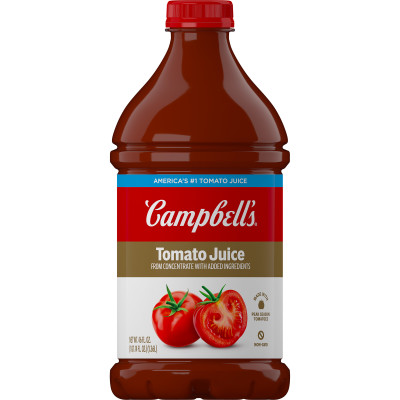 Campbell’s® 100% Tomato Juice, 46 fl oz Bottle (6 Pack)