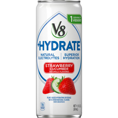 Plant-Based Hydrating Beverage, Strawberry Cucumber