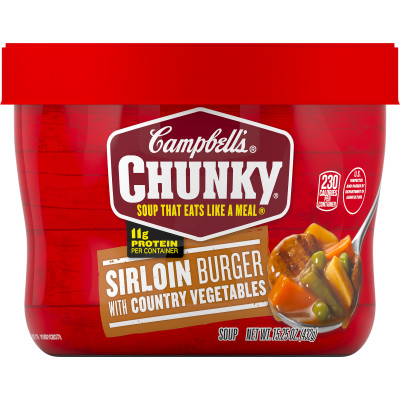 Sirloin Burger With Country Vegetable Beef Soup