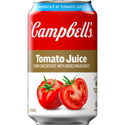 Campbell’s® 100% Tomato Juice, 11.5 fl oz Can (24 Pack)