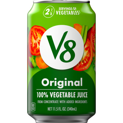 V8® Original 100% Vegetable Juice, 11.5 fl oz Can (24 Pack)