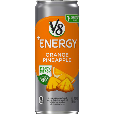 Healthy Energy Drink, Natural Energy from Tea, Orange Pineapple