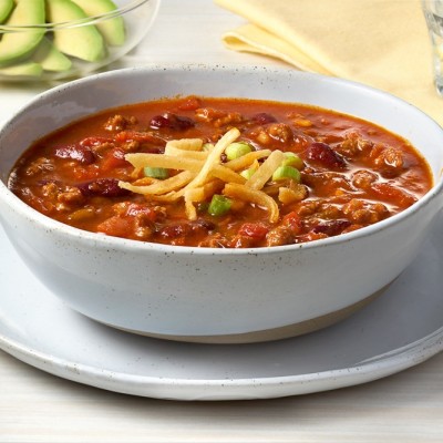 Campbell’s® Signature Frozen Ready to Eat Soup Hearty Beef Chili with Beans