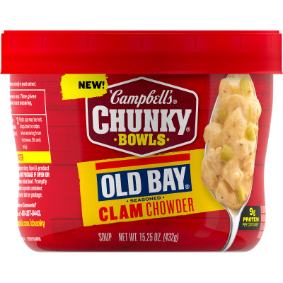 Campbell’s® Chunky® Soup, OLD BAY® Seasoned Clam Chowder