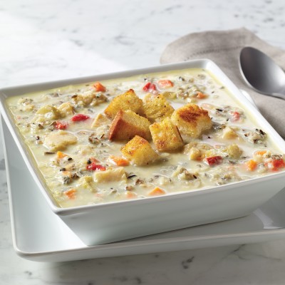 Campbell’s® Reserve Frozen Ready to Eat Creamy Chicken Soup with White and Wild Rice