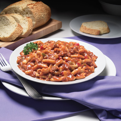 Campbell’s® Frozen Entrées Hearty Mac and Beef in Tomato Sauce