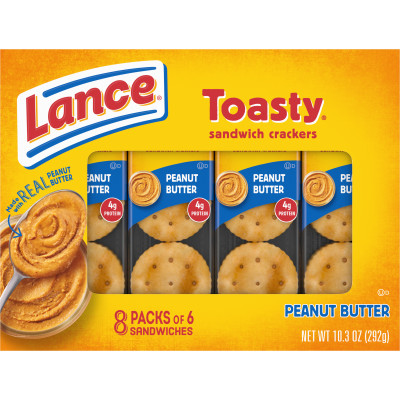 Toasty Peanut Butter Sandwich Crackers