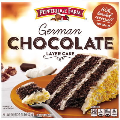 Frozen German Chocolate Layer Cake