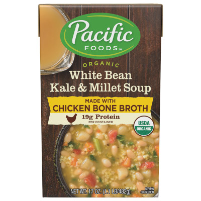 Organic White Bean Kale & Millet with Chicken Bone Broth Soup