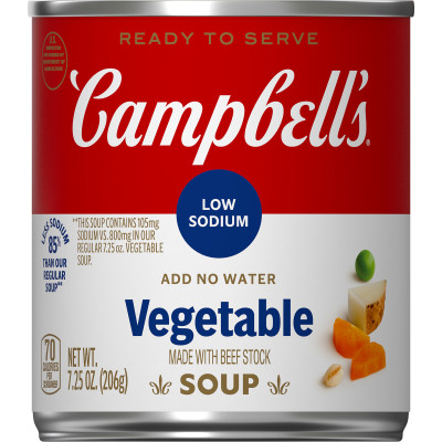 Campbell’s® Classic Low Sodium Ready to Serve Vegetable Soup