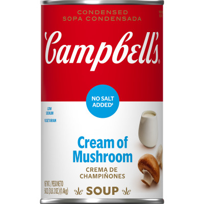 Campbell’s® Condensed No Salt Added Cream of Mushroom Soup