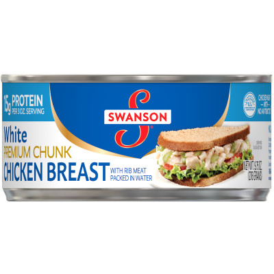 White Premium Chunk Canned Chicken Breast in Water
