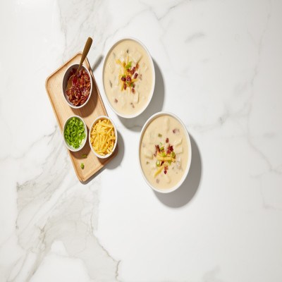 Campbell’s® Culinary Reserve Frozen Ready to Eat Soup Loaded Baked Potato Soup, 4 Pound Pouches, 4-Pack