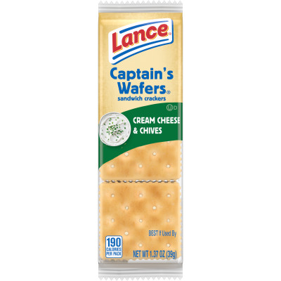 Captain’s Wafers Cream Cheese and Chives Sandwich Crackers