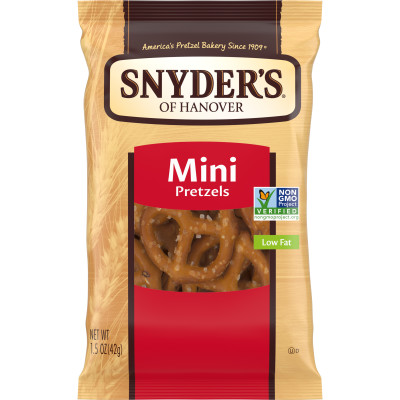 Snyder’s of Hanover, Mini Pretzels, Snack Pack 1.5 Oz