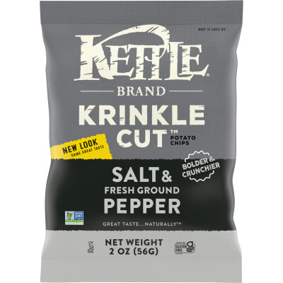 Krinkle Cut Salt & Fresh Ground Pepper Kettle Potato Chips