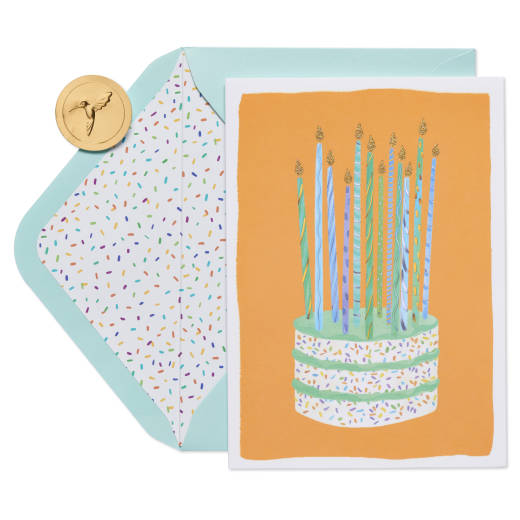 Confetti Cake Birthday Greeting Card