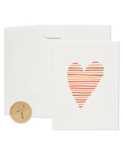 Heart for Wedding Anniversary Friendship Blank Greeting Card