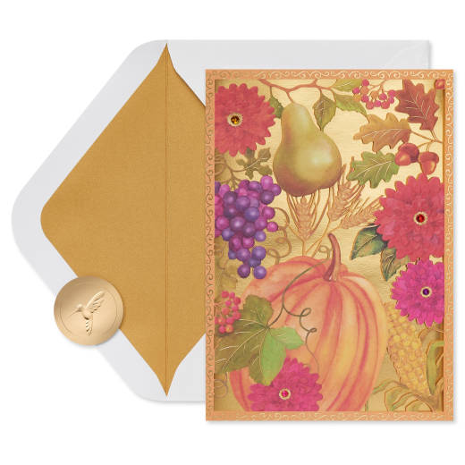 Gifts of Family and Friends Thanksgiving Greeting Card