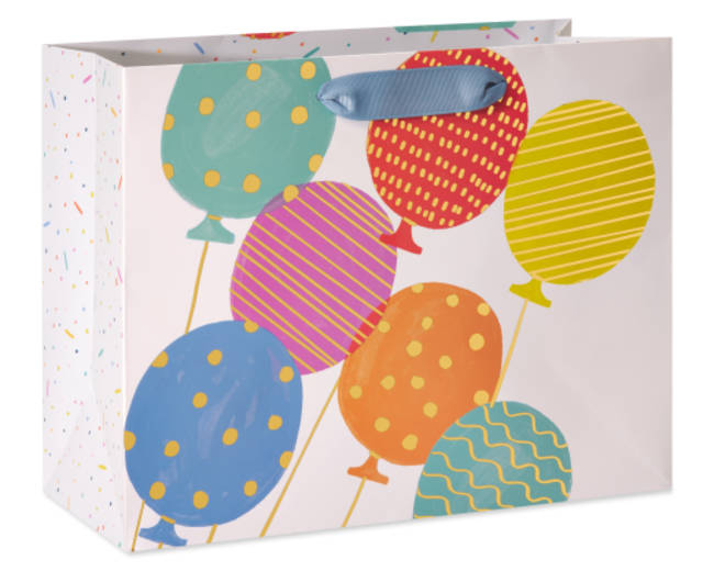 Balloons Large Birthday Gift Bag 1 Bag