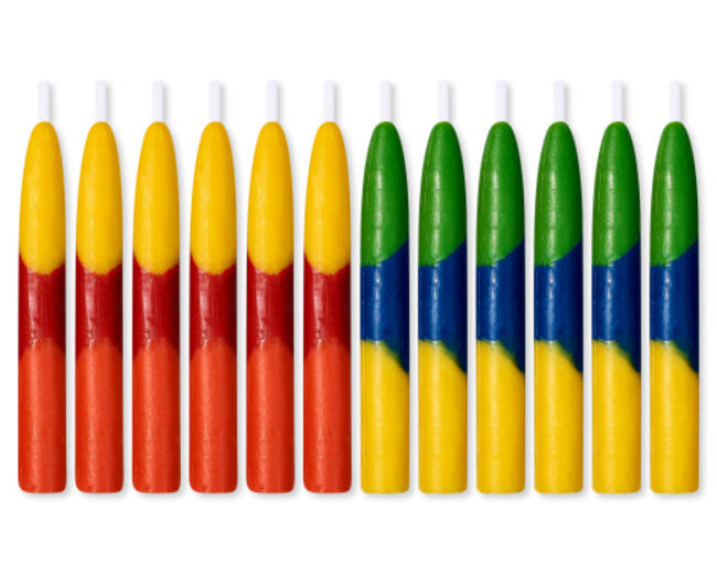 Colorful Birthday Candles 12-Count