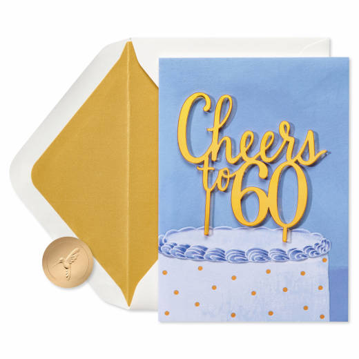 Milestone Birthday 60th Birthday Greeting Card