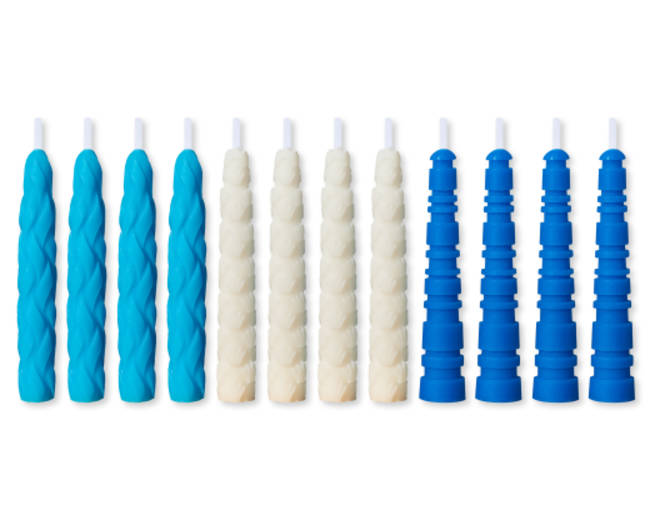 Aqua Birthday Candles 12-Count