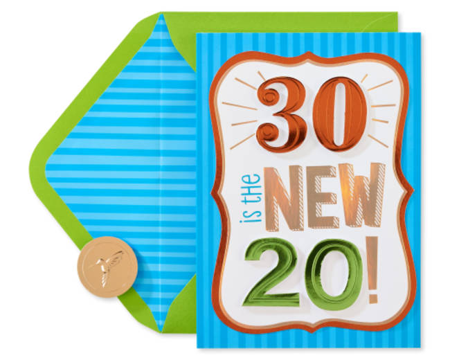 30 Is The New 20 Birthday Greeting Card