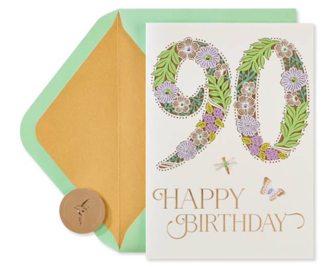 Warm Memories 90th Birthday Greeting Card