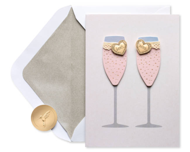 Mrs. & Mrs. Wedding Greeting Card