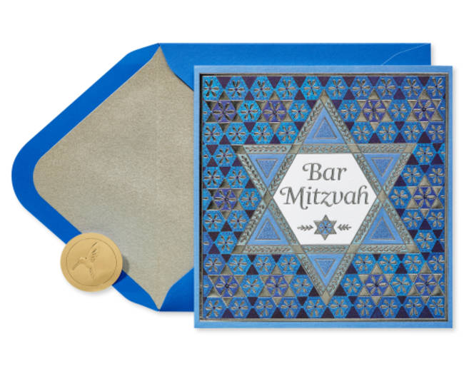 Fine Young Man Bar Mitzvah Greeting Card